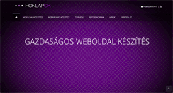 Desktop Screenshot of honlapok.eu